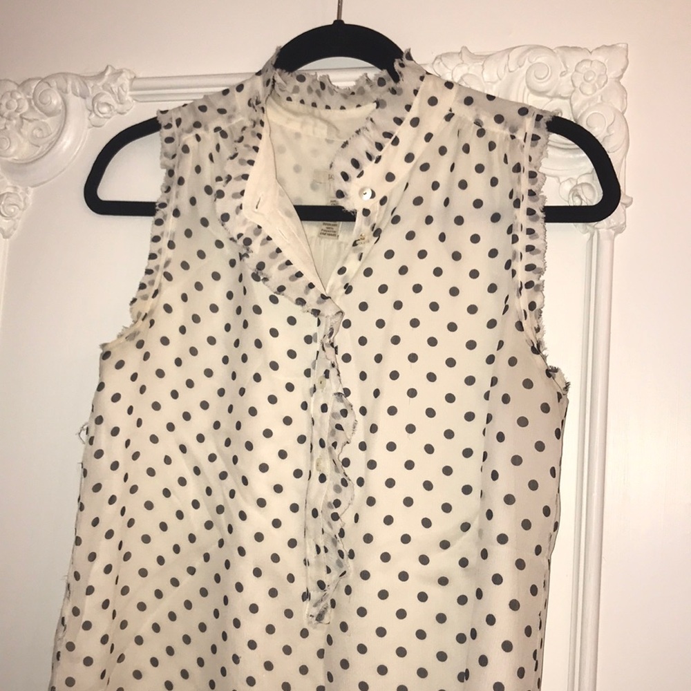J Crew Polka Dot blouse